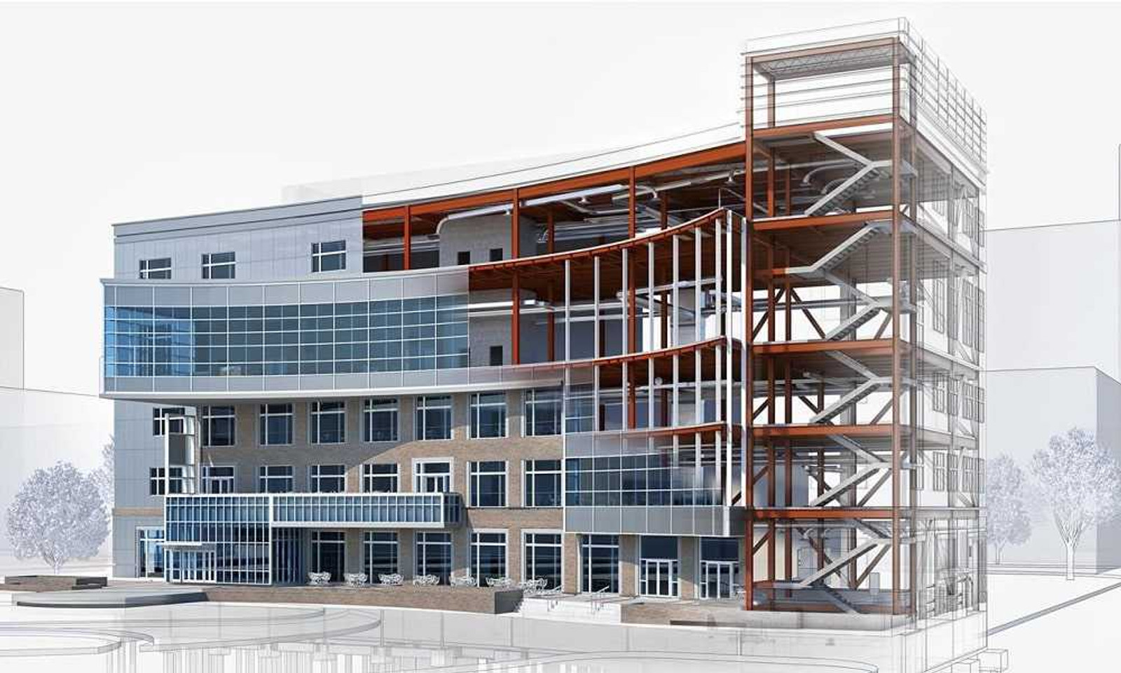 Architectural rendering of a Kyle Jensen residential project